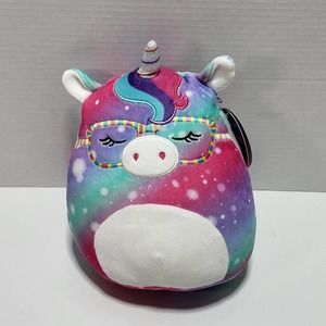 Kima the Rainbow Unicorn 10" Squishmallow Sparkle‎ Multicolored Stuff Toy Plush